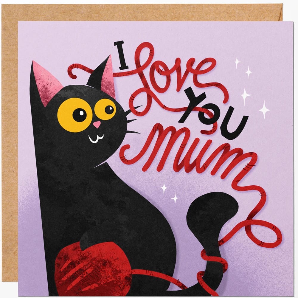 kartka dla mamy od kota
