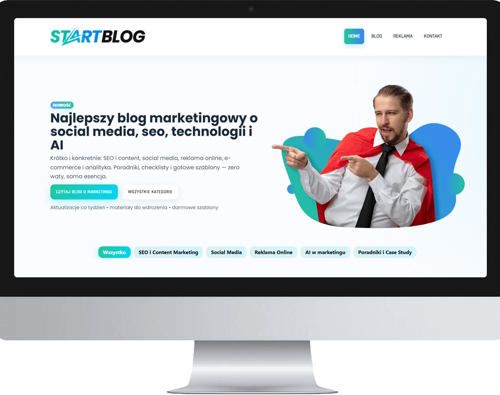 Startblog.pl - Marketing Blog Web Design