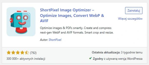 ShortPixel – wtyczka WordPress do optymalizacji obrazów WebP i AVIF