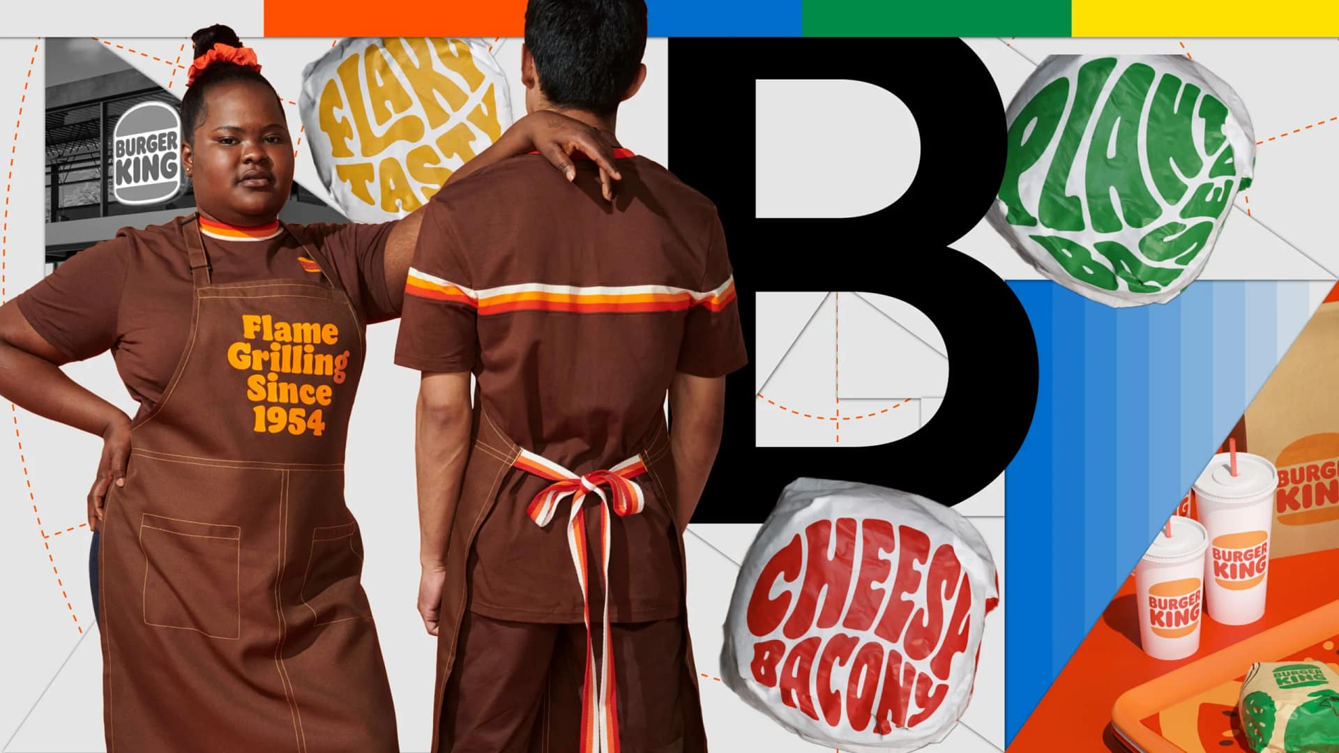 Burger King retro rebranding logo